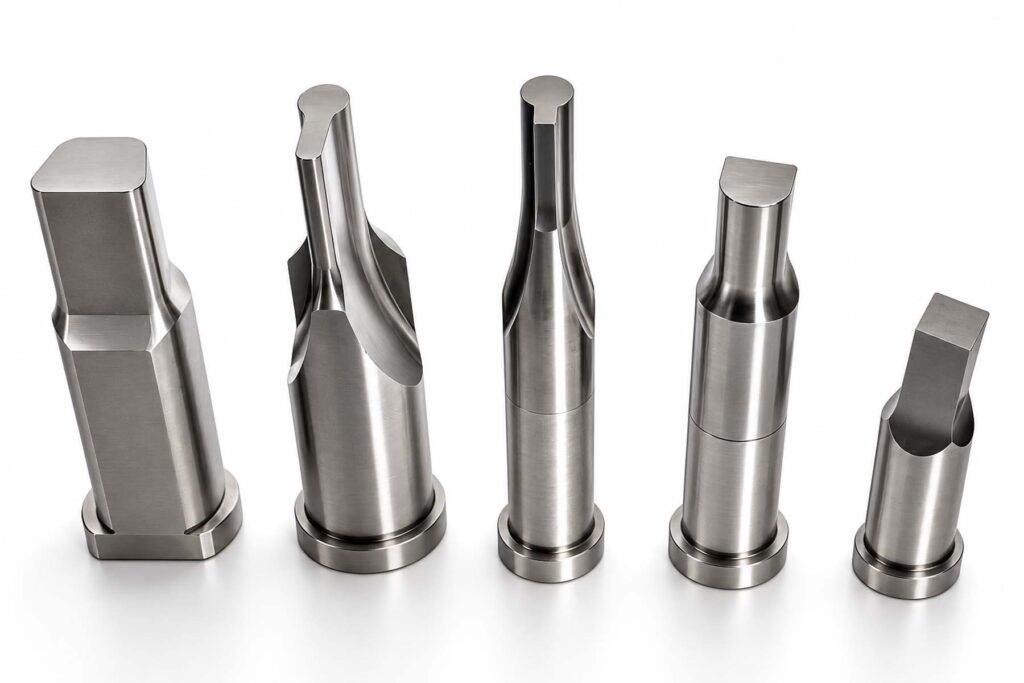 Precision-made punches and dies for industrial tooling