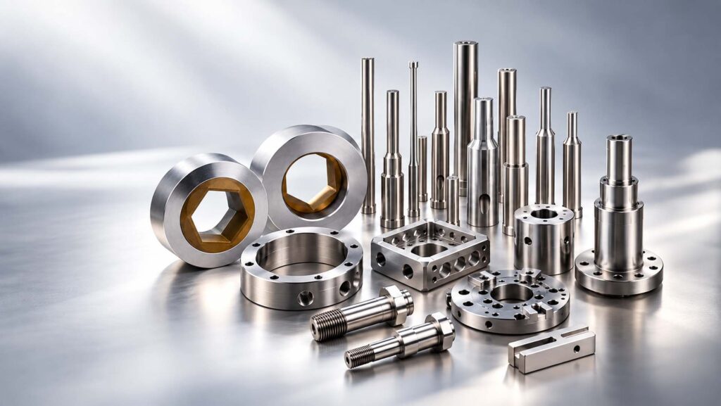 Close-up of a precision-machined industrial tool